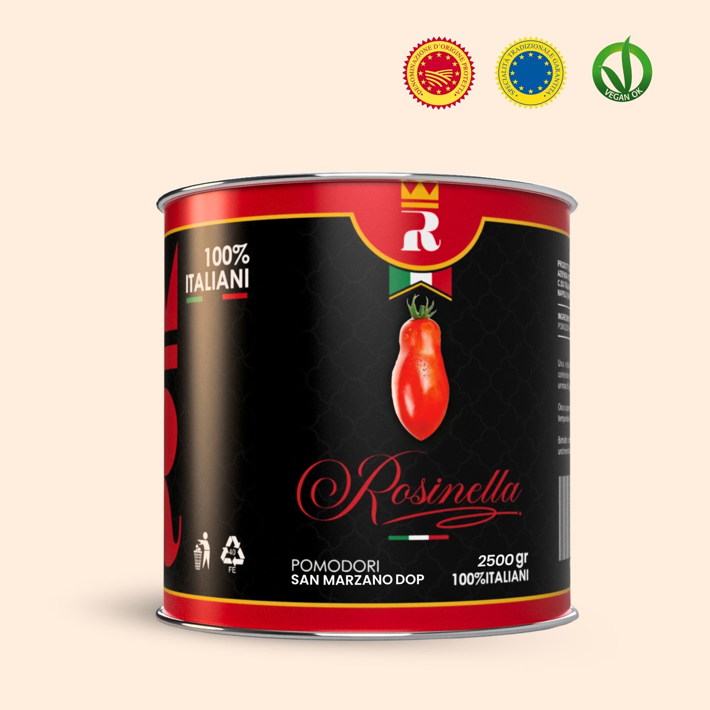 Pomodori San Marzano Dell'Agro Sarnese-Nocerino DOP 6x2500g